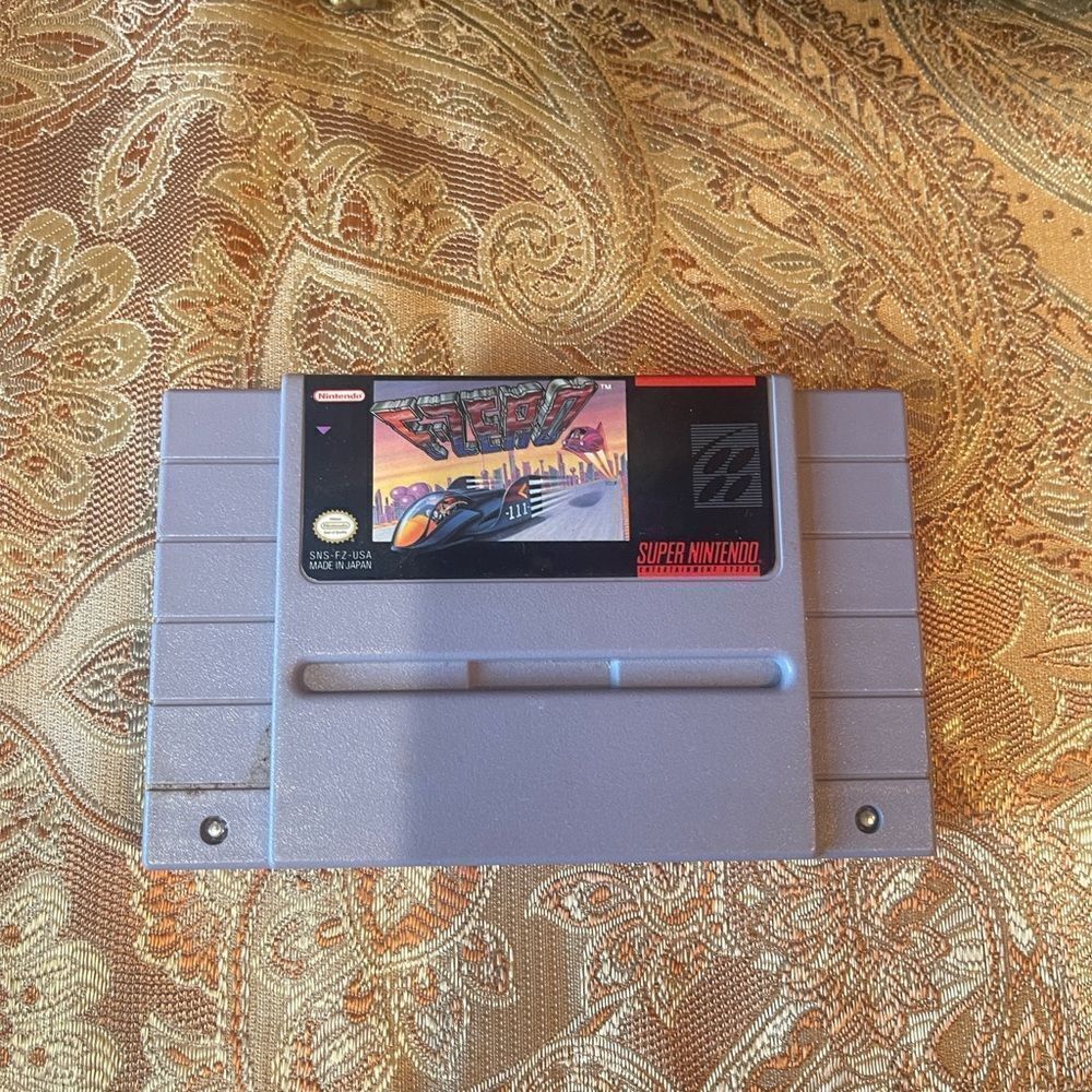 F-Zero SNES Super Nintendo Authentic Tested Working - Picture 9 of 9